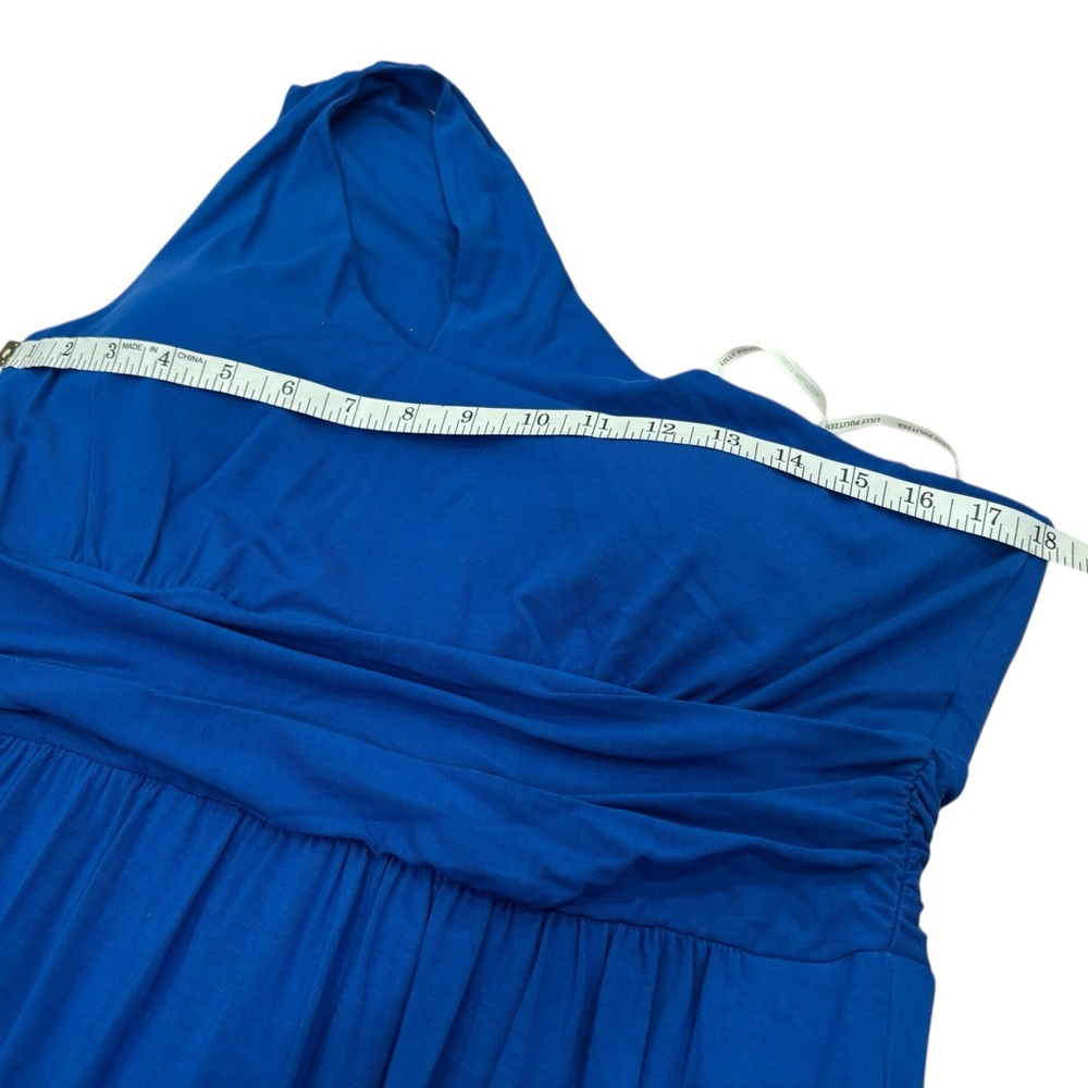 Lilly Pulitzer Cobalt Blue One Shoulder Maxi Dress - Picture 2 of 7